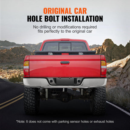 VEVOR Rear Step Bumper Chrome Steel Bumper Assembly for 2007-2013-Toyota Tundra.