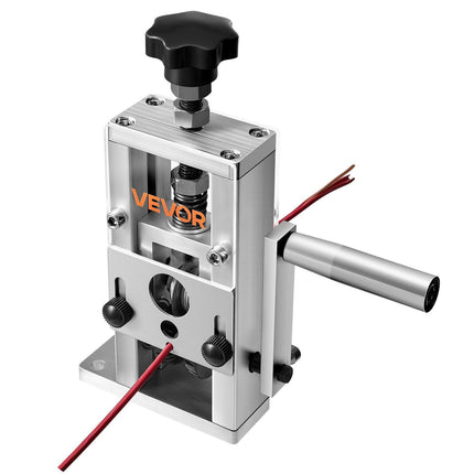 Manual Wire Stripping Machine, 1.5-25 mm, Copper Stripper with Hand Crank or Drill Powered, 64Mn Quenched Blades, 45# Steel Rollers, Aluminum Alloy Frame Wire Peeler, for Scrap Copper Recycling.