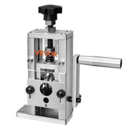 Manual Wire Stripping Machine, 1.5-25 mm, Copper Stripper with Hand Crank or Drill Powered, 64Mn Quenched Blades, 45# Steel Rollers, Aluminum Alloy Frame Wire Peeler, for Scrap Copper Recycling.