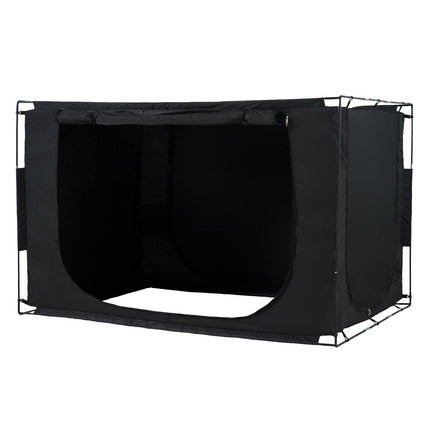 3 Doors Bed Tent Breathable Tent 70% Blackout with 9.5 mm Fiber Poles.