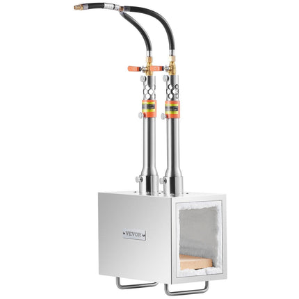 Portable Propane Forge 2 Burner Farrier Forge Knife Metal Square.