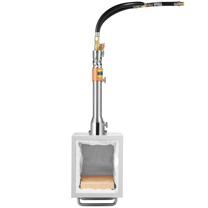 Portable Propane Forge, 3 Burner Farrier Forge, 2600℉ Tool and Knife Making Blacksmithing Gas Forge, Large Capacity Square Stainless Steel Gas Forging Tools and Equipment for Metal Forging.