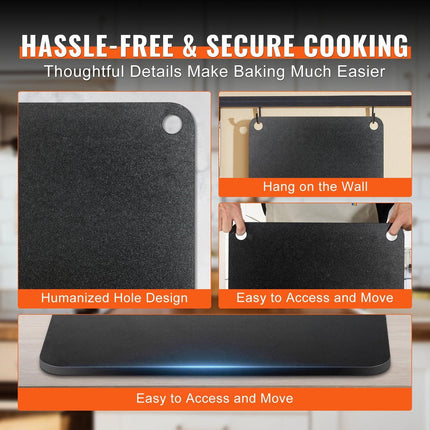 Pizza Steel 16"x14.5"x1/4" Pre-Seasoned Carbon Steel Pizza Baking Stone.
