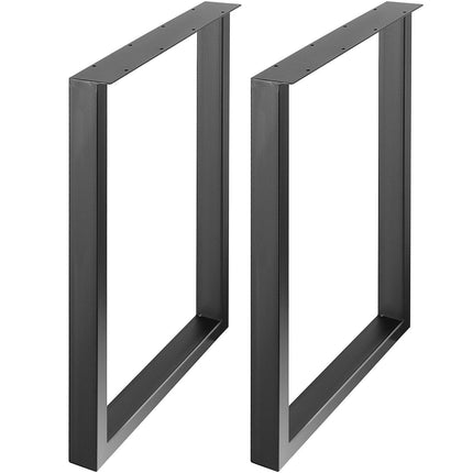 711.2MM Adjustable Furniture Legs, Square Reinforced Steel Office Table legs Set of 2 for DIY, Max Load 453.6KG Heavy Duty Desk Legs, Quick Instalation & Rich Accessories Legs Black.