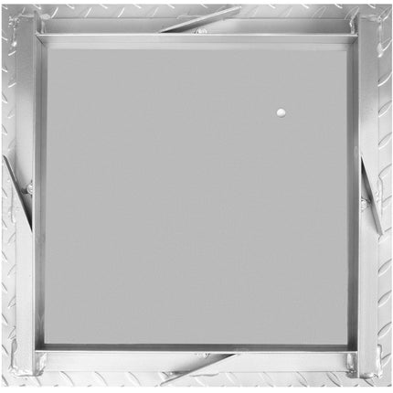 Recessed Manhole Cover 60 x 60 cm Clear Opening, Galvanized Steel Drain Cover Overall Size 67 x 67 cm, Sealed Square Manhole Cover and Frame, Steel Man Hole Lid Inspection Access for Boat/.