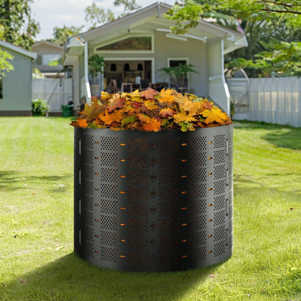 Compost Bin 1000 L, Outdoor Expandable Composter, Easy to Setup & Large Capacity Composting Bin, Fast Creation of Fertile Soil.