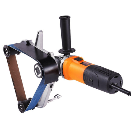 Pipe Tube Polisher Sander, 1300W Pipe Belt Sander with 6 Variable Speeds 1100-3200rpm, Professional Belt Sander Grinding Machine with 50PCS Sanding Belts for Burnishing Finishing Rust Removal.