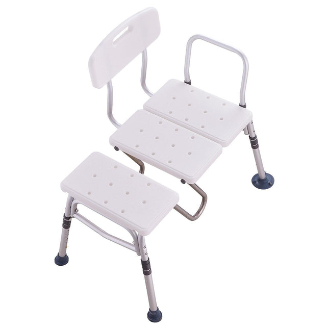 Tub Transfer Bench Bathtub Shower Seat for Senior Height Adjustable 400LBS.
