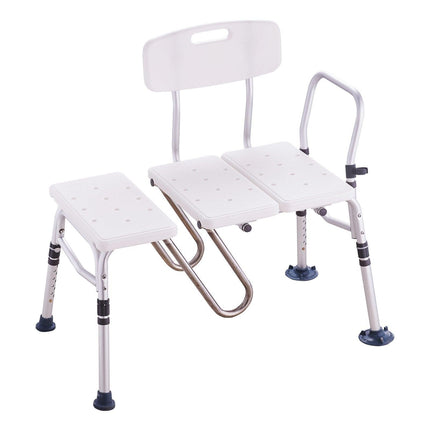 Tub Transfer Bench Bathtub Shower Seat for Senior Height Adjustable 400LBS.