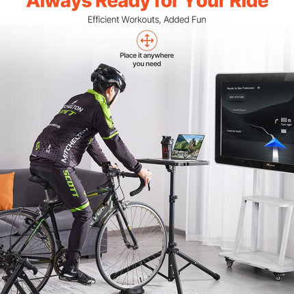 Stationary Cycling Desk Bike Trainer Fitness Desk with Triangle Support.