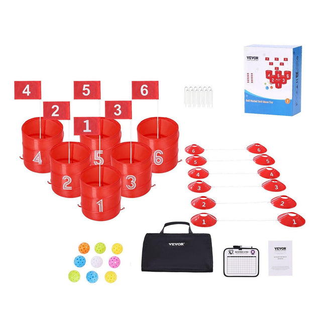 Backyard Golf Game, 6 Hole Golf Course, Golf Game Practice Games, Golf Chipping Game for Family, Adults and Kids, Portable Outdoor Yard Golf Game for Lawn, Yard, Camping, Park, Beach.