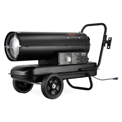Portable Kerosene Forced Air Heater 70000 BTU Indoor Outdoor Use 5gal Tank.