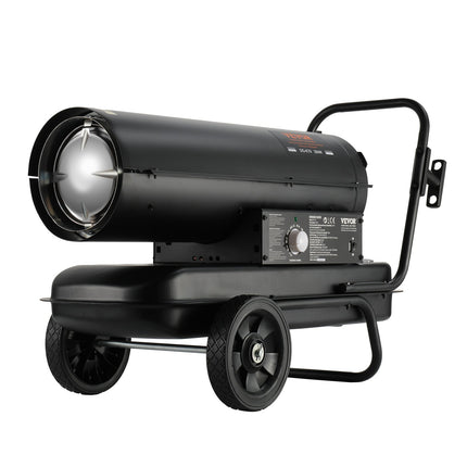 Portable Kerosene Forced Air Heater 70000 BTU Indoor Outdoor Use 5gal Tank.