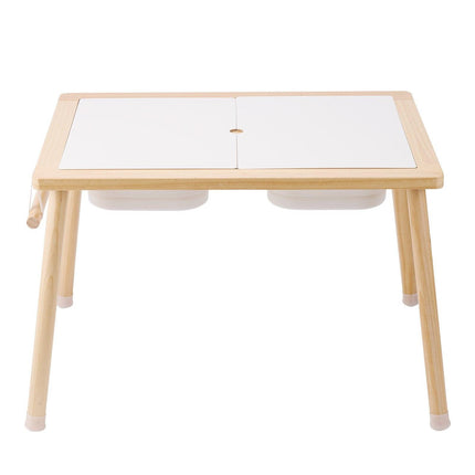 Kids Sensory Table Sand Water Play Table with 1 Paper Roll 3 Storage Bins.