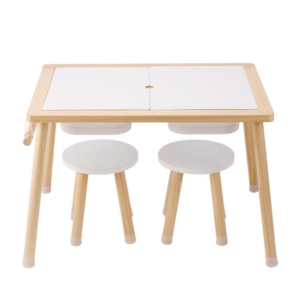 Kids Sensory Table & Chair Set Sand Water Play Table with 2 Storage Bins.