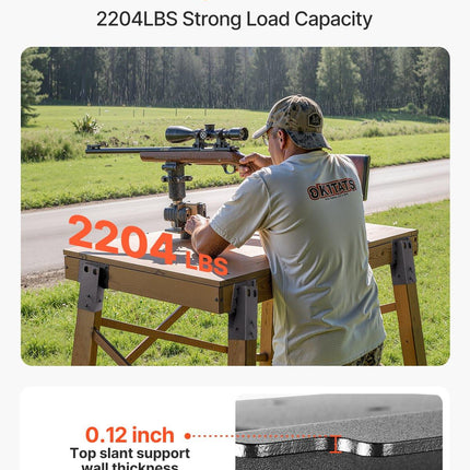 Deer Blind Brackets, Outdoor 3.6x3.6 Platform Bracket, Fit 3.5x3.5 In / 88.9x88.9 mm Lumber, 2204lbs/1000kg Capacity Steel Elevator Brackets for Deer Stand, Hunting Blinds, Shooting Shack, 8 Pcs.