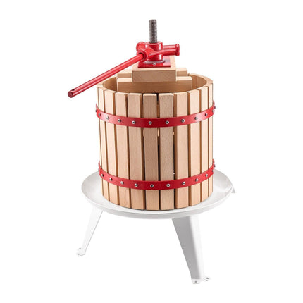 Fruit Wine Press Manual Press for Wine Making 3.2 Gal/12L Wood Basket.