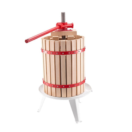 Fruit Wine Press Manual Press for Wine Making 4.75 Gal/18L Wood Basket.
