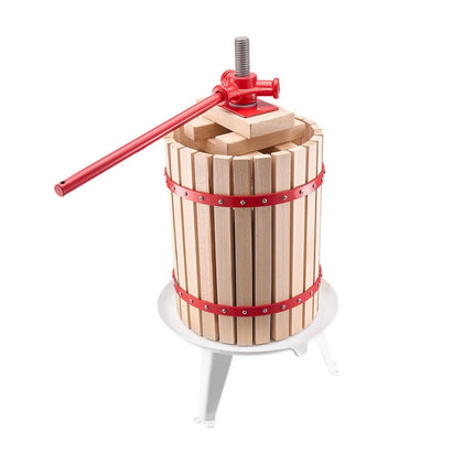 Fruit Wine Press Manual Press for Wine Making 4.75 Gal/18L Wood Basket.