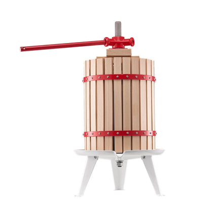 Fruit Wine Press Manual Press for Wine Making 4.75 Gal/18L Wood Basket.