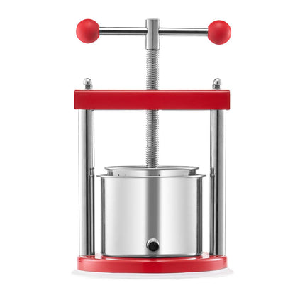 Fruit Wine Press Manual Press for Wine Making 1.6 Gal/6L Stainless Steel.