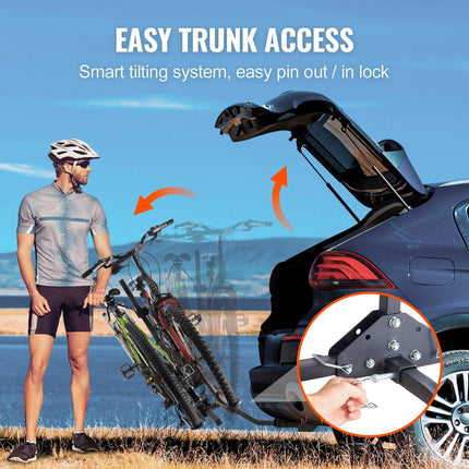 2-Bike Rack Hitch Mount Folding Carrier Car Truck SUV 1.25.