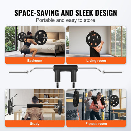 Safety Squat Bar Fitness Squat Bar Attachment Weight Lifting.
