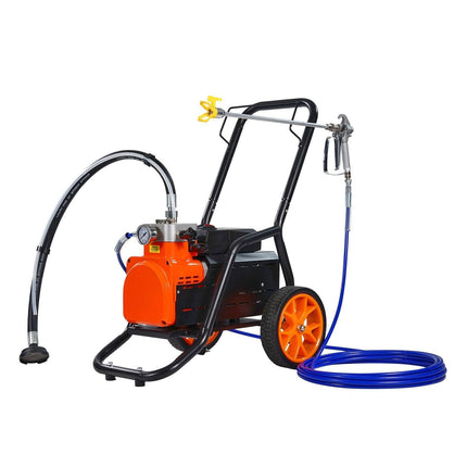 Cart Airless Paint Sprayer Diaphragm Paint Airless Sprayer 1700W Electric.