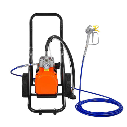 Cart Airless Paint Sprayer Diaphragm Paint Airless Sprayer 1700W Electric.