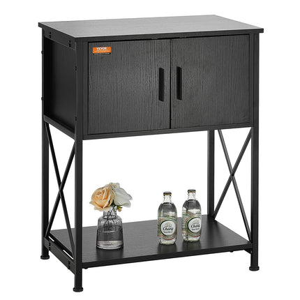 Aquarium Stand, 20 Gallon Fish Tank Stand, 25.6 x 16.5 x 31.9 in Steel and MDF Turtle Tank Stand, 167.6 lbs Load Capacity, Reptile Tank Stand with Storage Cabinet and Embedded Power Panel, Black.