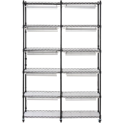 Plant Stand with Grow Light 6 Tiers 200W 59.1" Indoor Plant Grow Shelf.