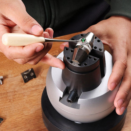 Engraving Block 5 inch Ball Vise Setting Jewelry Ball Vise Engraving with 34PCS Attachment and Rubber Base.