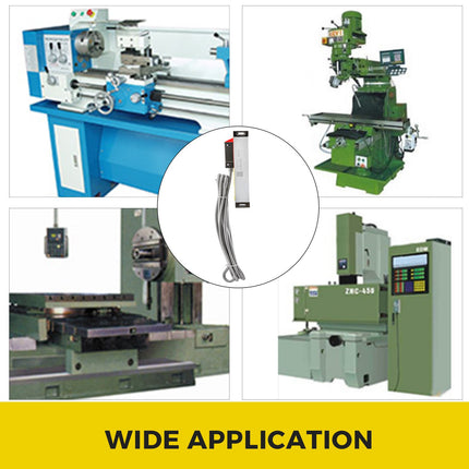 Lathe Linear Scale 150 mm Linear Glass Scale, High Accuracy 0.0002" Optical Length, Precision Linear Scale, Aluminum Body for Drilling, Grinding, Mill Milling Lathe machine with Accessories.