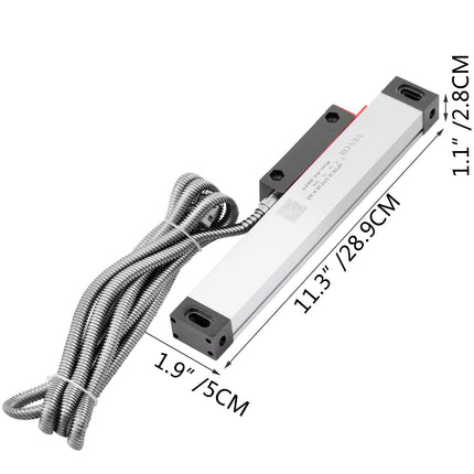 Lathe Linear Scale 150 mm Linear Glass Scale, High Accuracy 0.0002" Optical Length, Precision Linear Scale, Aluminum Body for Drilling, Grinding, Mill Milling Lathe machine with Accessories.