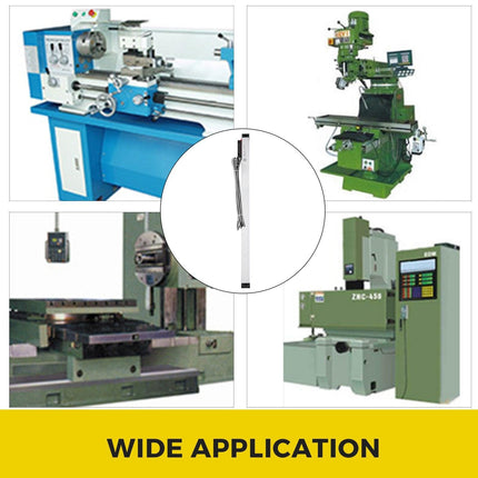 1 Axis Lathe Linear Scale 550mm with Accuracy 0.0002" Optical Length Precision Linear Scale Aluminum Body for Mill Milling Lathe Machine with Accessories (550mm(22")).