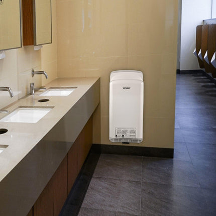 Jet Hand Dryer Blade Hand Dryer Automatic High Speed for Washroom White.