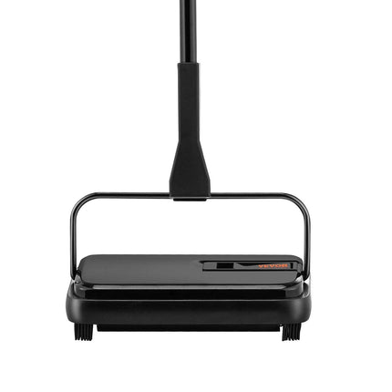 Carpet Sweeper, 200 mm Sweeping Paths, Floor Sweeper Manual Non Electric, 300 ml Dustbin Capacity with Comb for Home Office Rugs Hardwood Surfaces Wood Floors Laminate, Cleans Dust Pet Hair.