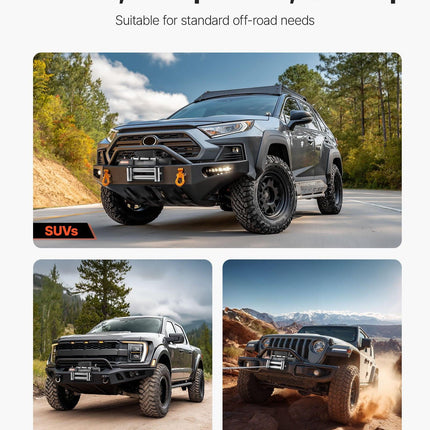 Electric Winch, 5400 kg Load Capacity, 12V DC Truck Winch with Φ9.1 mm x 24 m Steel Rope, Wireless & Wired Remote Control, IP55 Waterproof for Towing SUV Jeep Trailer Boat Off-Road Vehicle.