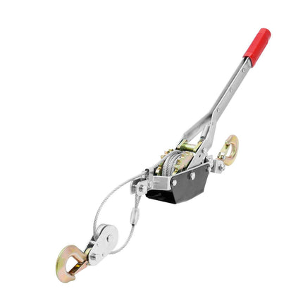 Power Puller Come Along Winch 2 Ton 4409 lbs Heavy Duty Pull Hoist 2 Hooks.
