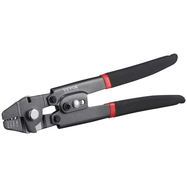 Crimping Tool, Up To 2.2mm Wire Rope Crimping Tool, Crimping Loop Sleeve Kit with a Cable Cutter and 160pcs Aluminum Buckles, Teflon Coating Anti-Rust Fishing Crimping Tool.