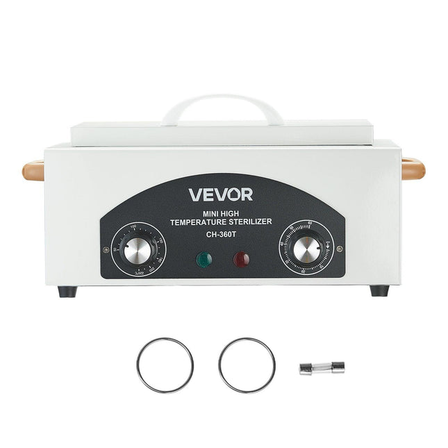 High Temperature Autoclave Machine, 2L, 300W High Temperature Cleaner Machine Box with Adjustable Temperature and Time, Dry Heat Cabinet Nail Tool Cleaner for Labs, Home, Nail and Beauty Salons.