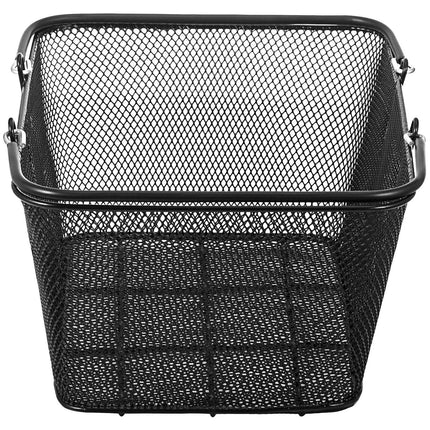 Shopping Baskets with Handles, 12PCS, Black Metal Shopping Basket, Portable Wire Shopping Basket, Black Wire Mesh shopping Basket Set for Supermarkets, Retail Stores, Grocery Shopping, Black.