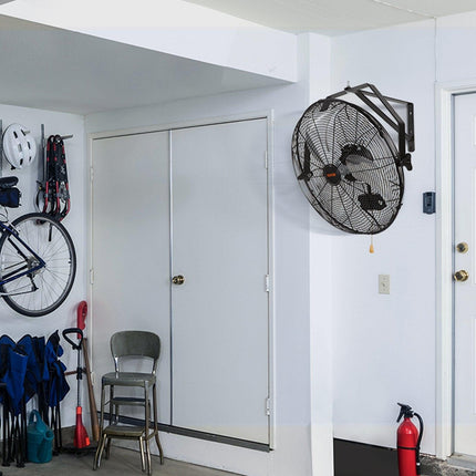 VEVOR Industrial Wall Mount Fan Waterproof Metal Fan 17.6'' 3 Speed Airflow.