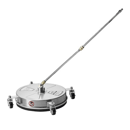 15" Pressure Washer Surface Cleaner 4 Wheels 4000 Max PSI 2 Extended Wands.