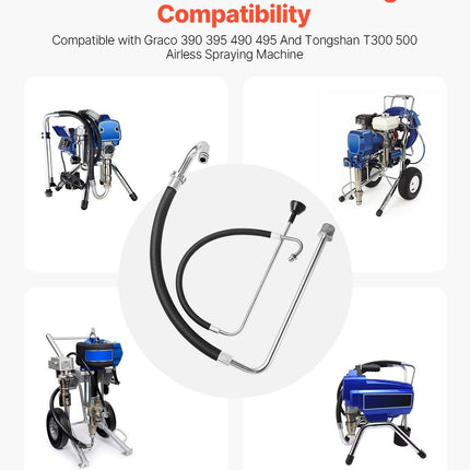 Suction Hose Tube and Reflux Line Sets Airless Paint Sprayers Tool Part.