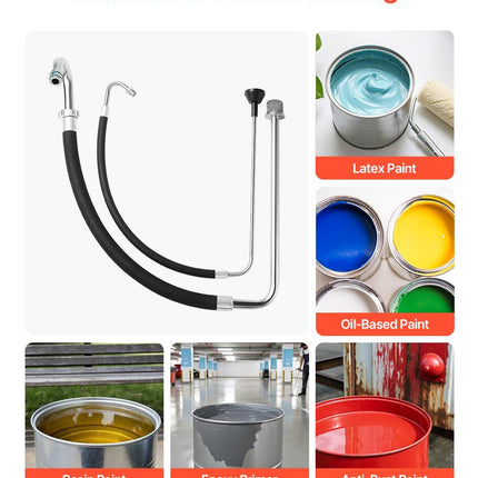 Suction Hose Tube and Reflux Line Sets Airless Paint Sprayers Tool Part.