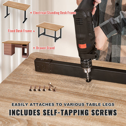 Table Top, 63" x 31.5" x 1", 220.5 lbs Load Capacity, Universal One-Piece Particle Board Desktop for Height Adjustable Electric Standing Desk Frame, Rectangular Countertop for Home & Office Desk.