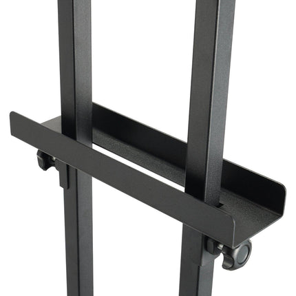 Poster Stand, Adjustable Height Up to 75", Double-Sided Heavy Duty Pedestal Sign Holder, Floor Standing Sign Holder Banner Stand with Shock-absorbing Base for Display, for Board and Foam, Black.