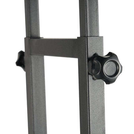 Poster Stand, Adjustable Height Up to 75", Double-Sided Heavy Duty Pedestal Sign Holder, Floor Standing Sign Holder Banner Stand with Shock-absorbing Base for Display, for Board and Foam, Black.