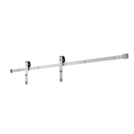 2000 mm Sliding Barn Door Hardware Kit for Single Sliding Barn Door Silver.